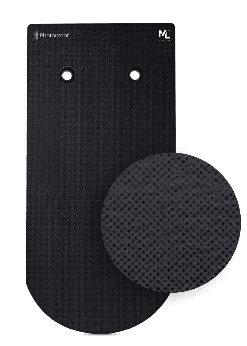 NOBLE - solar tile roof black