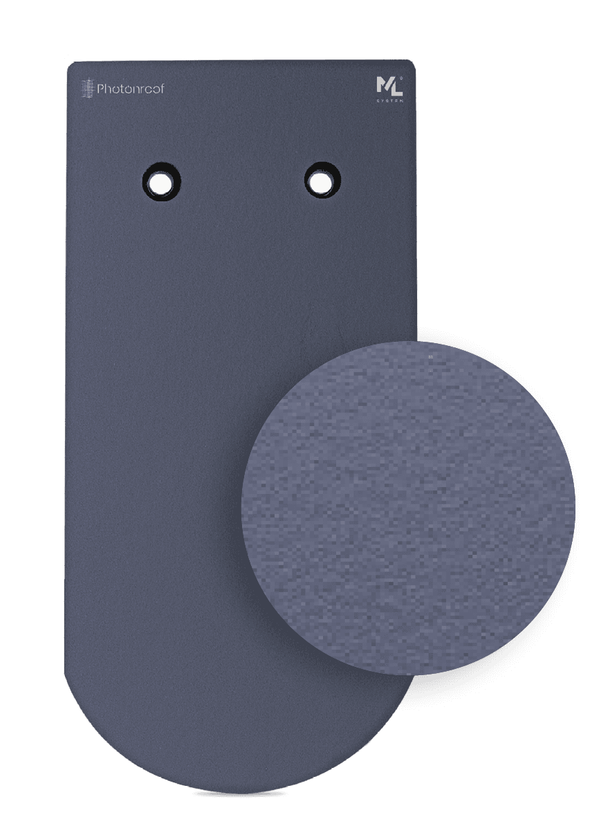 NOBLE - solar tile roof grey