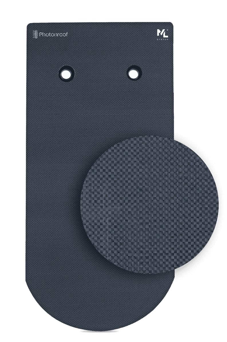 PURE - solar tile roof grey